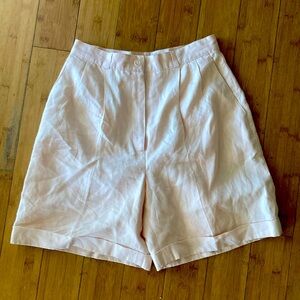 Vintage Larry Levine collection women’s shorts 100% linen lined size 10